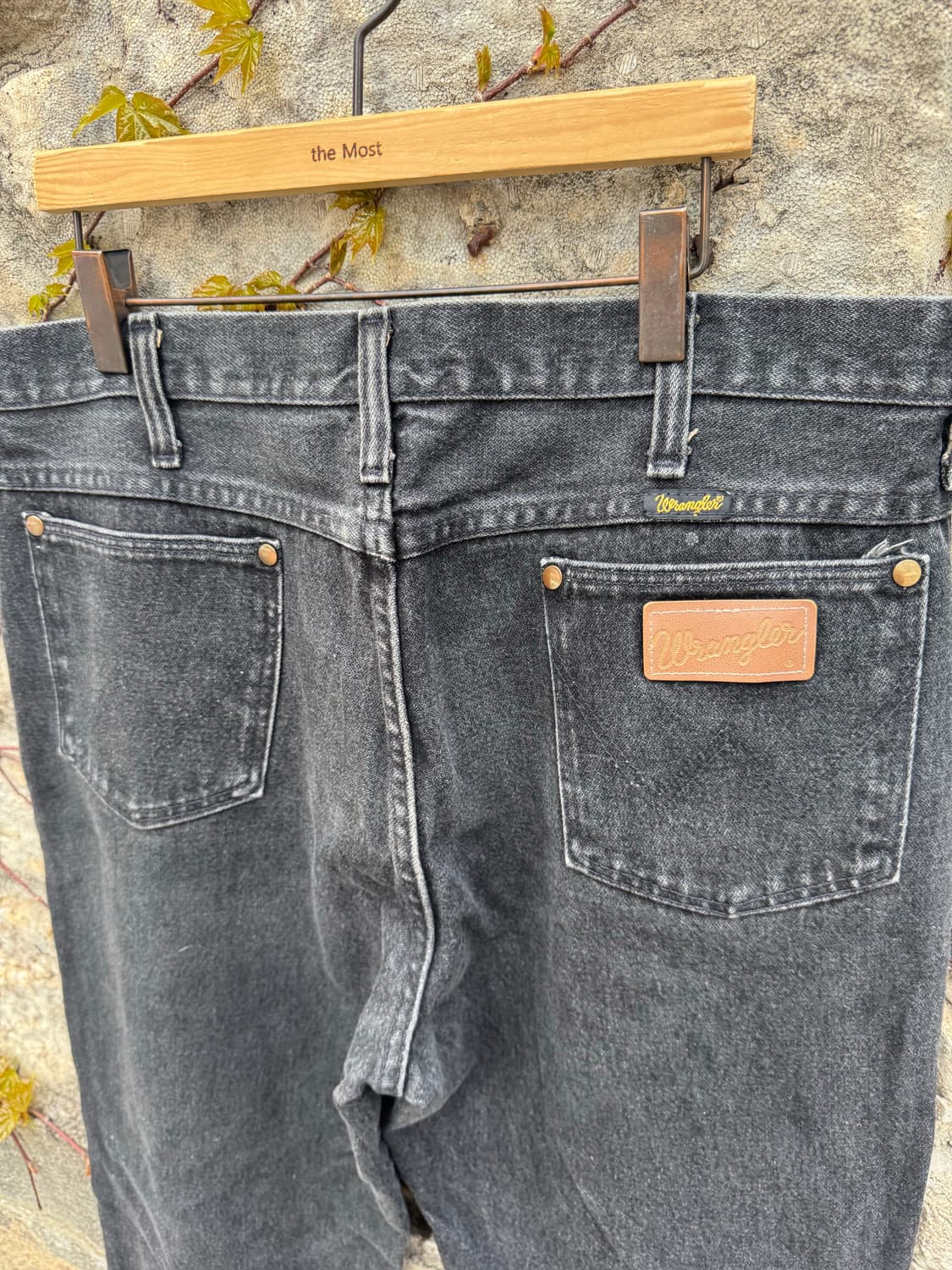 90s 랭글러 빈티지 936 블랙 카우보이컷 데님 팬츠 35 517 상품이미지6