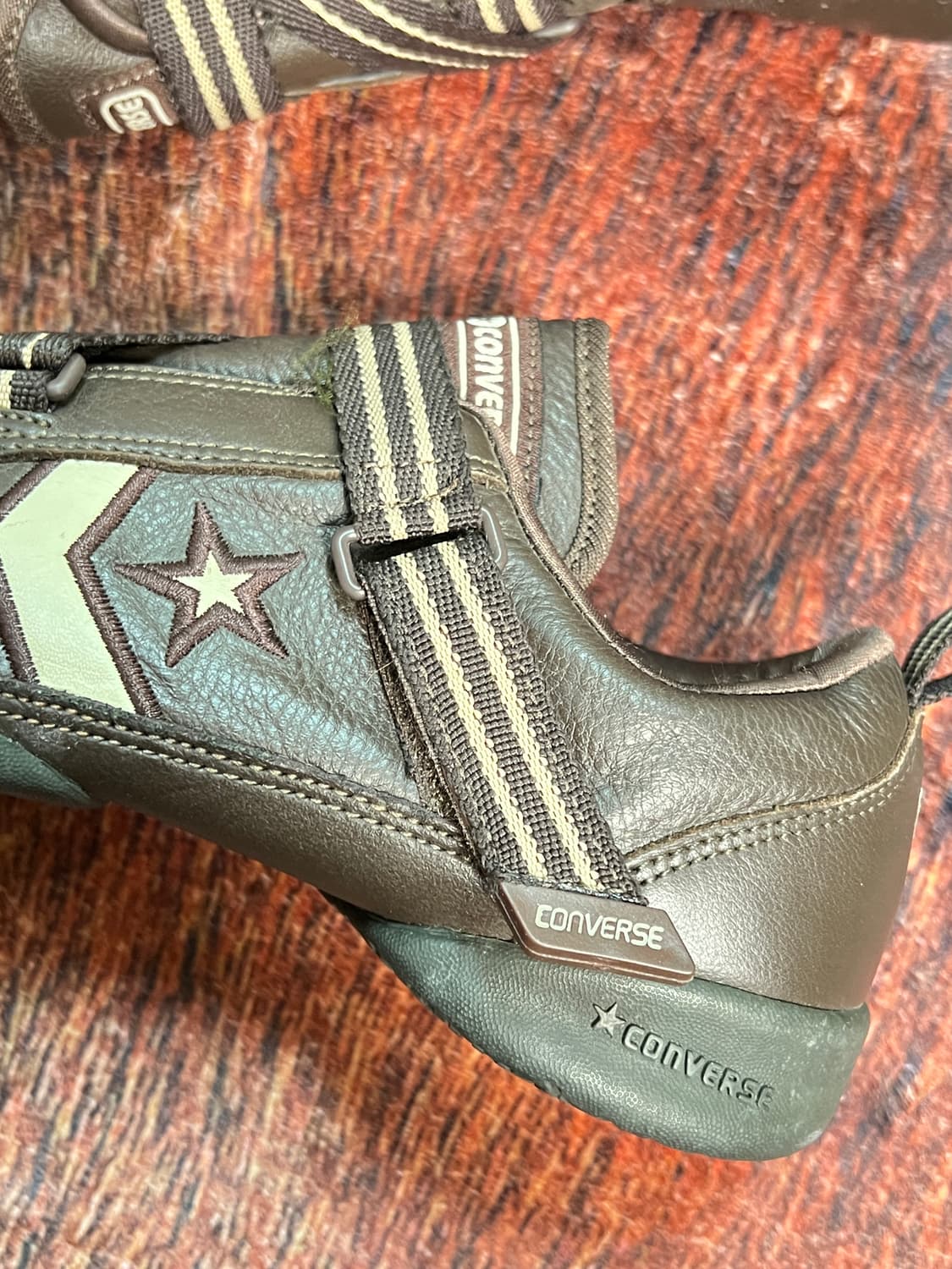 컨버스 빈티지 브라운 발레코어 슈즈 240~250 (양발 사이즈 다름) 상품이미지4