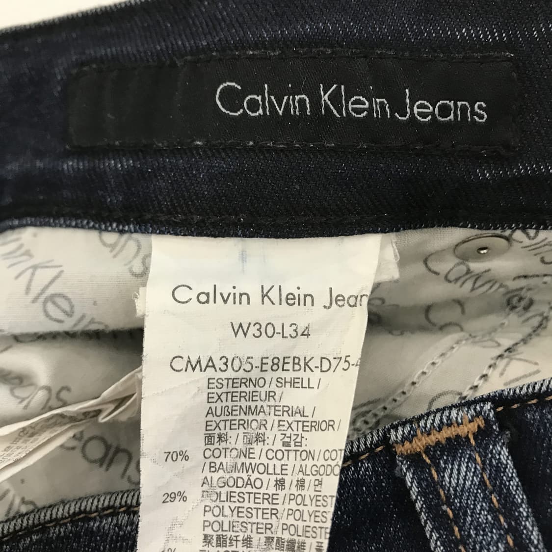 캘빈클라인 CK 스판 바디핏 청바지 [31인치] 상품이미지6