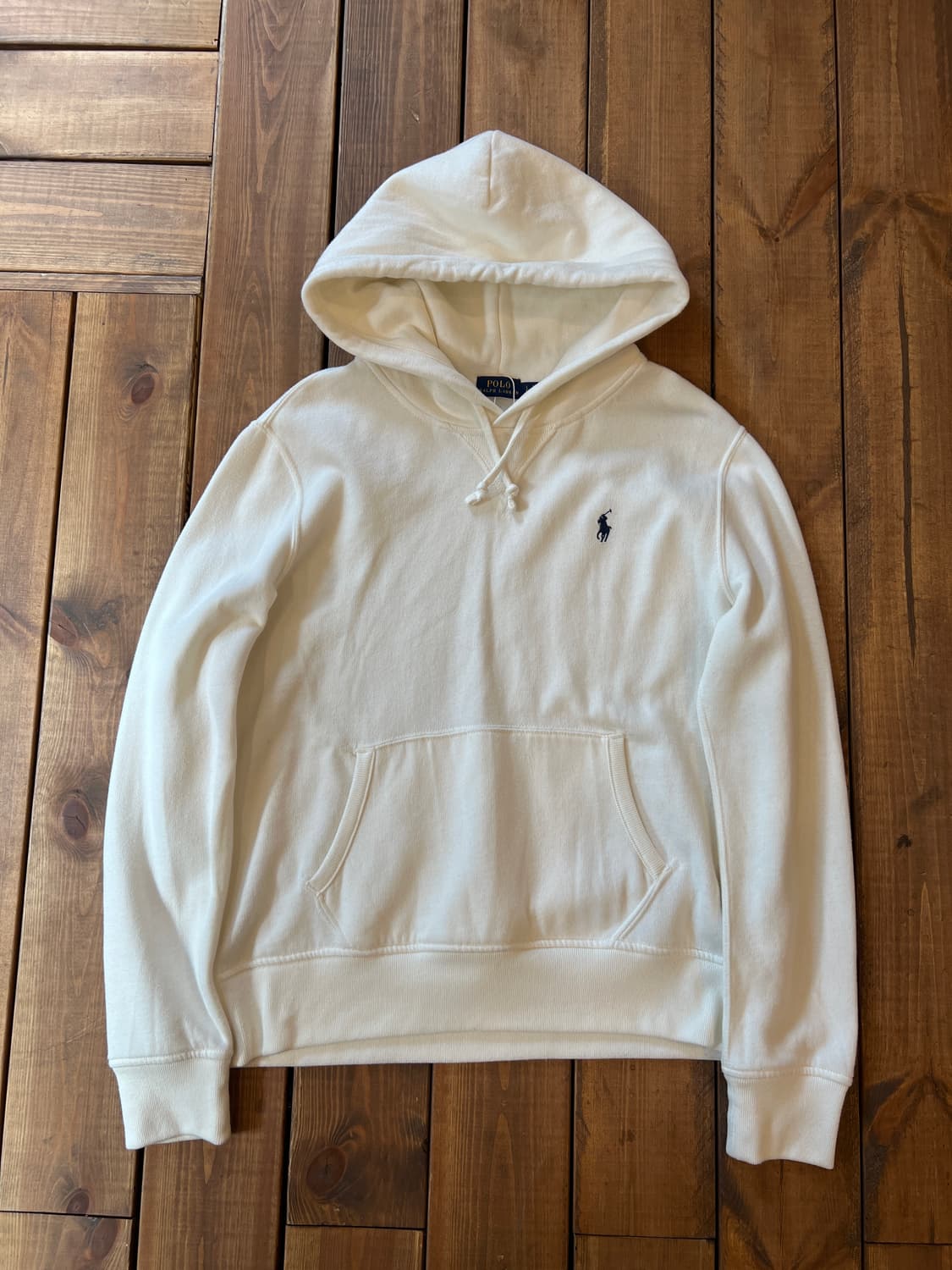 폴로 화이트 베이직 후드티 상품이미지7