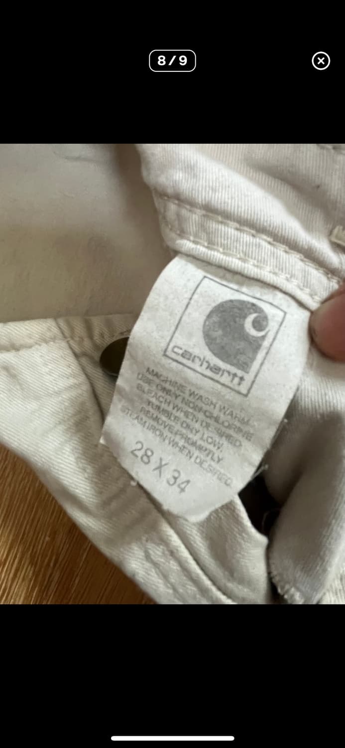 칼하트 오버롤 멜빵 팬츠 베이지 28x34 상품이미지8