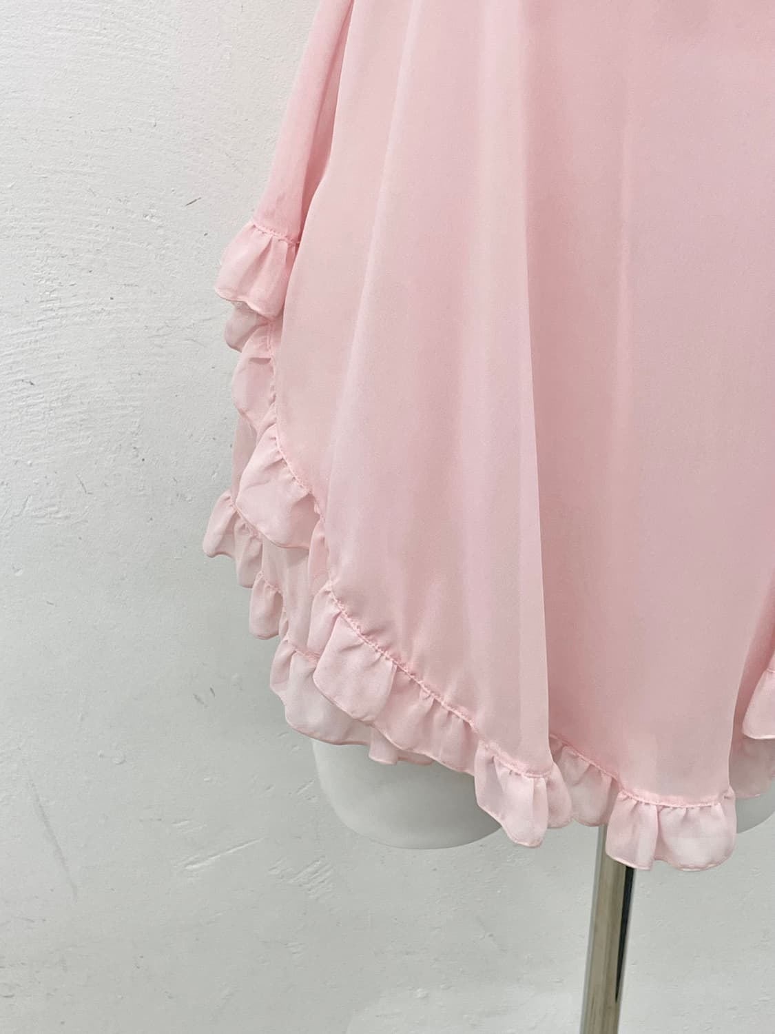 에블린 핑크 프릴 리본 슬립 상품이미지4