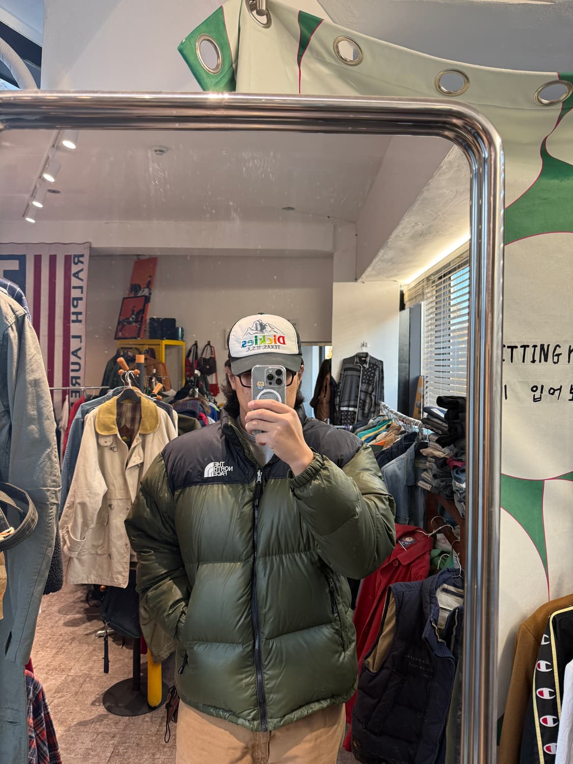 노스페이스 눕시 카키 센터로고 XXL 110 상품이미지7