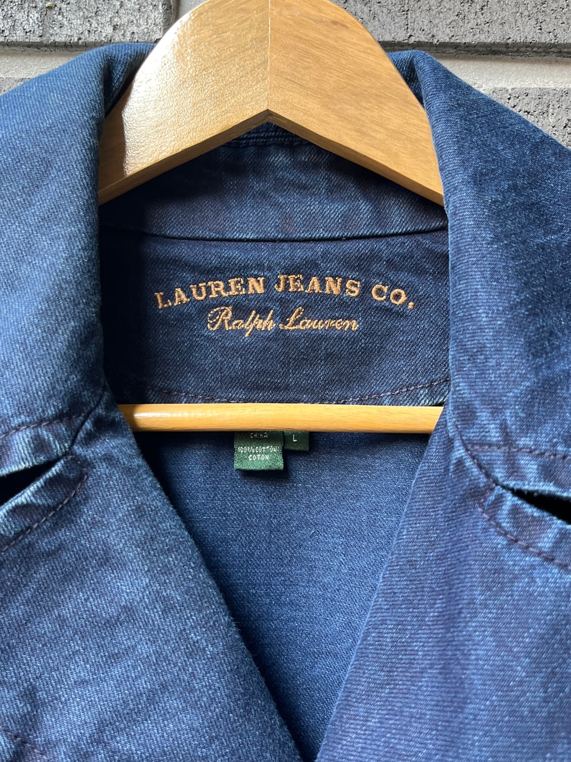 90s Ralph Lauren 더블브레스트 데님 자켓 상품이미지8