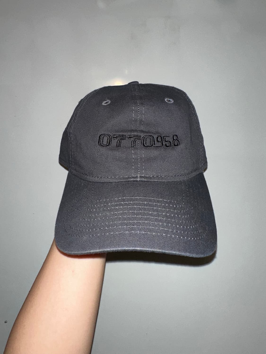 otto958 logo hat 볼캡 다크그레이 상품이미지1
