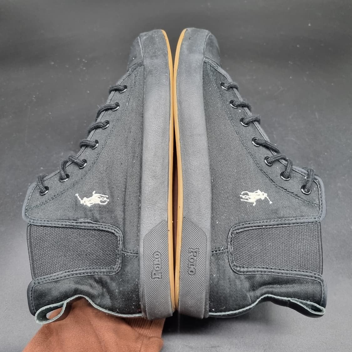 폴로 올블랙 남성하이탑260 상품이미지5