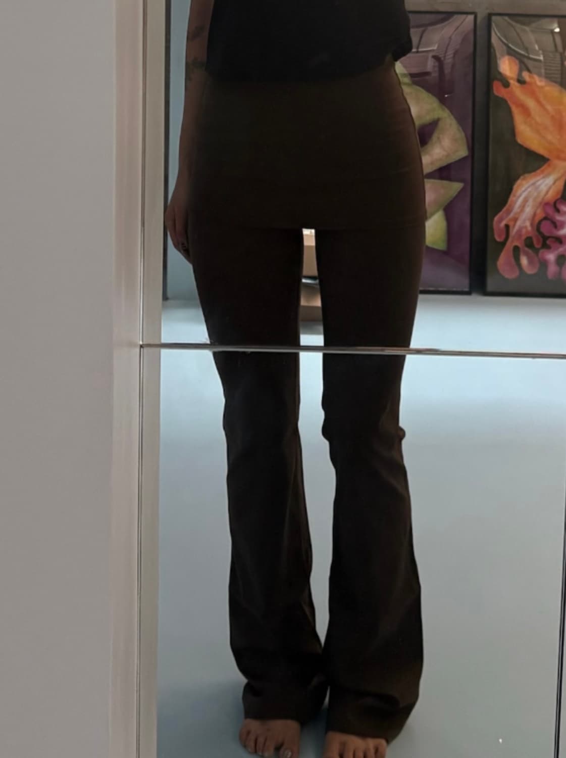 나이키 스킴스 부츠컷 레깅스 M 브라운 상품이미지2