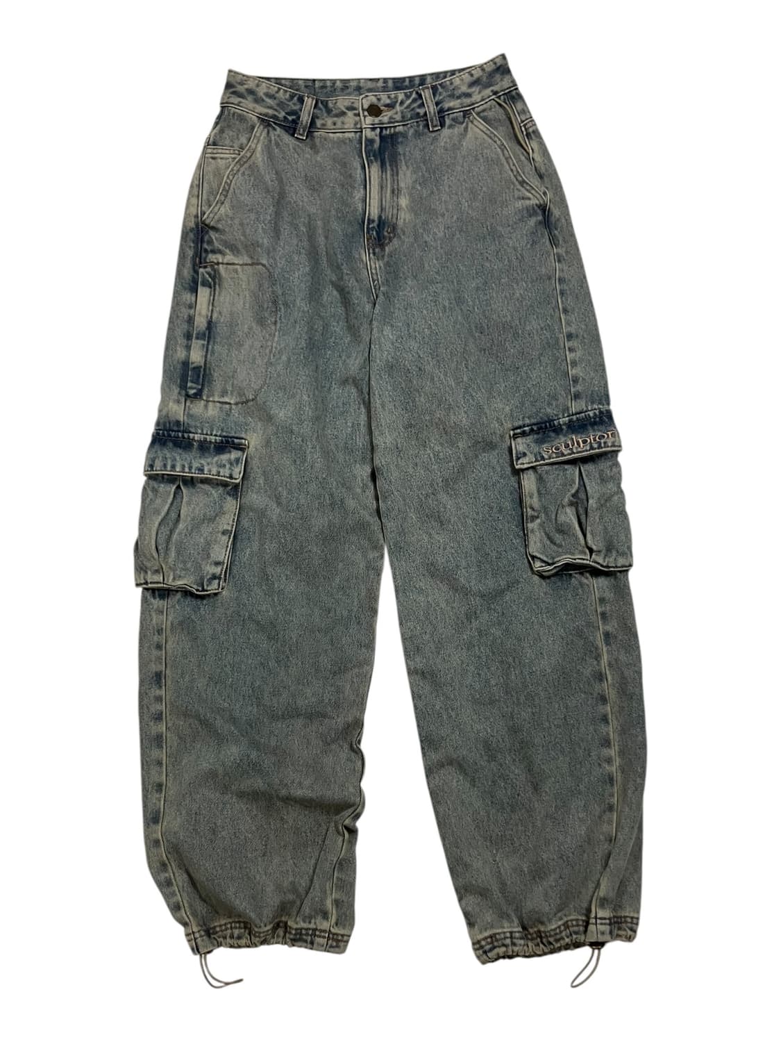 Sculptor 워싱 데님 카고 팬츠 S 상품이미지2