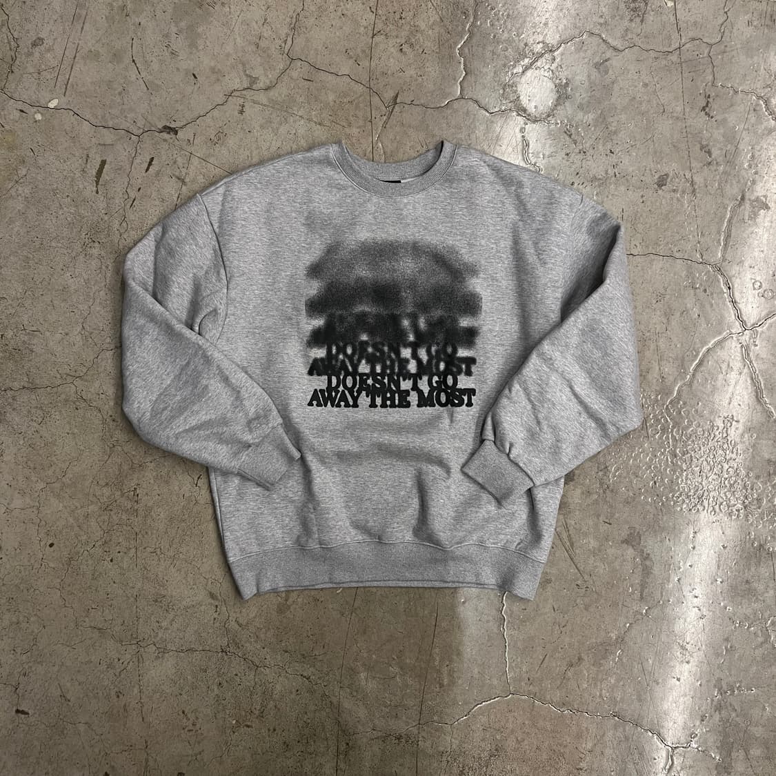 라이크더모스트 그레이 스웨트셔츠 XL (기모) 상품이미지1