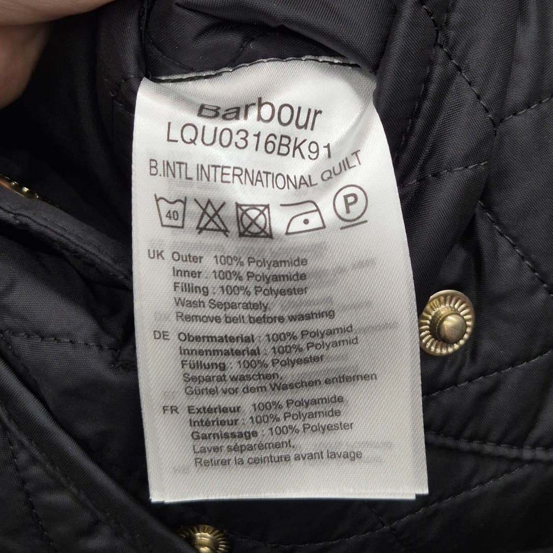 바버 인터네셔널 퀄팅 자켓 상품이미지7