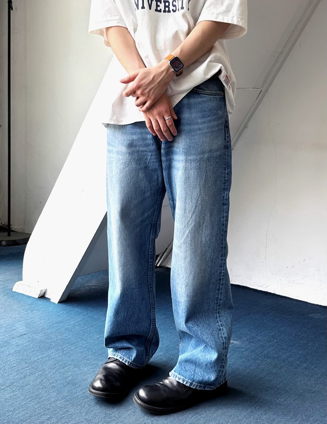 5pkt denim wide straight pants 상품이미지5