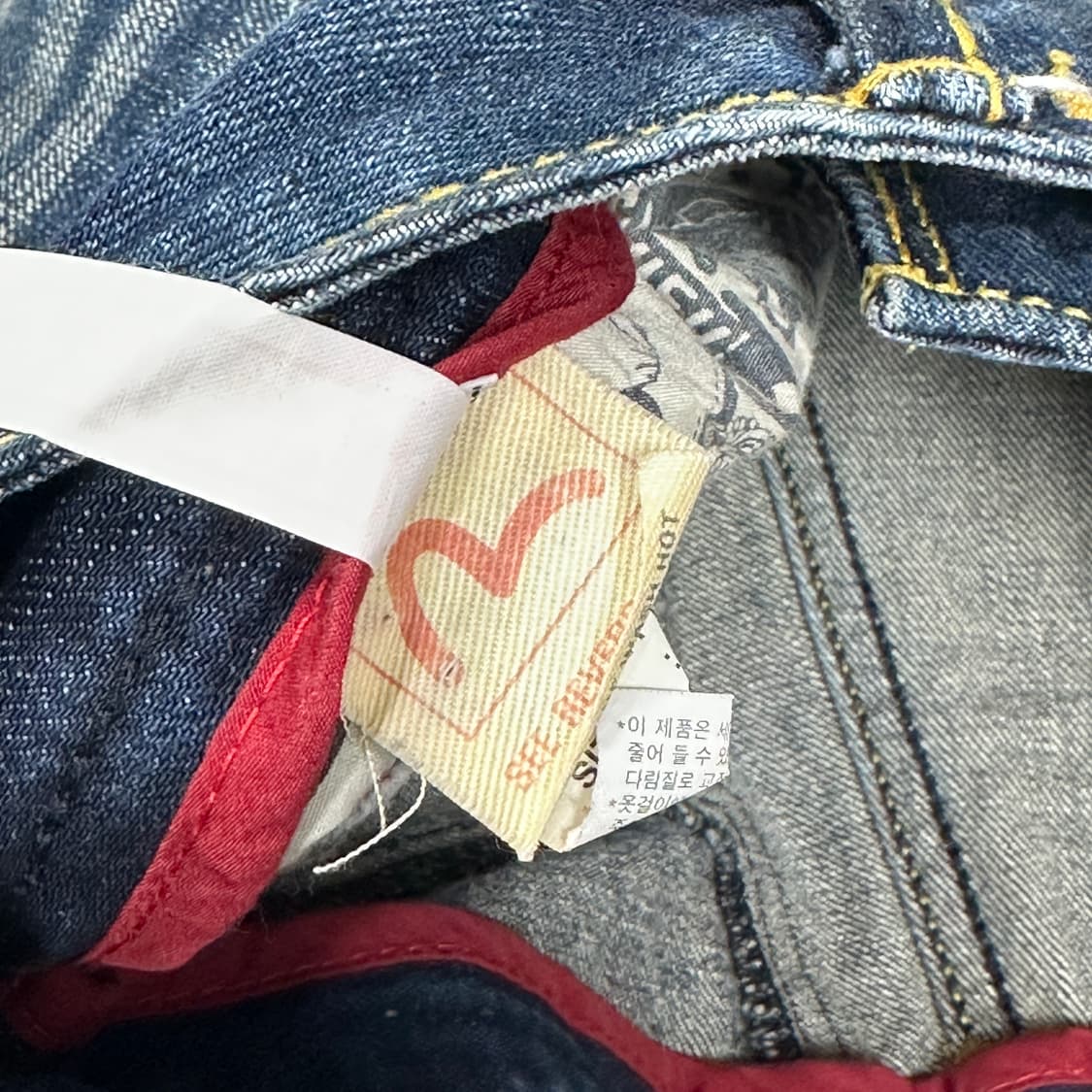 EVISU 에비수 워싱 시그니처 팬츠 상품이미지9