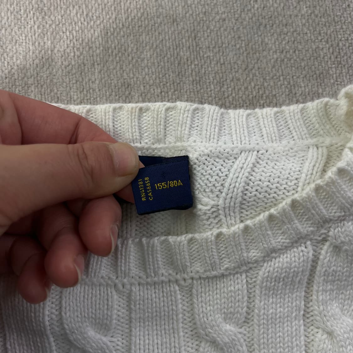 W 90 폴로랄프로렌 꽈배기 니트 상품이미지4