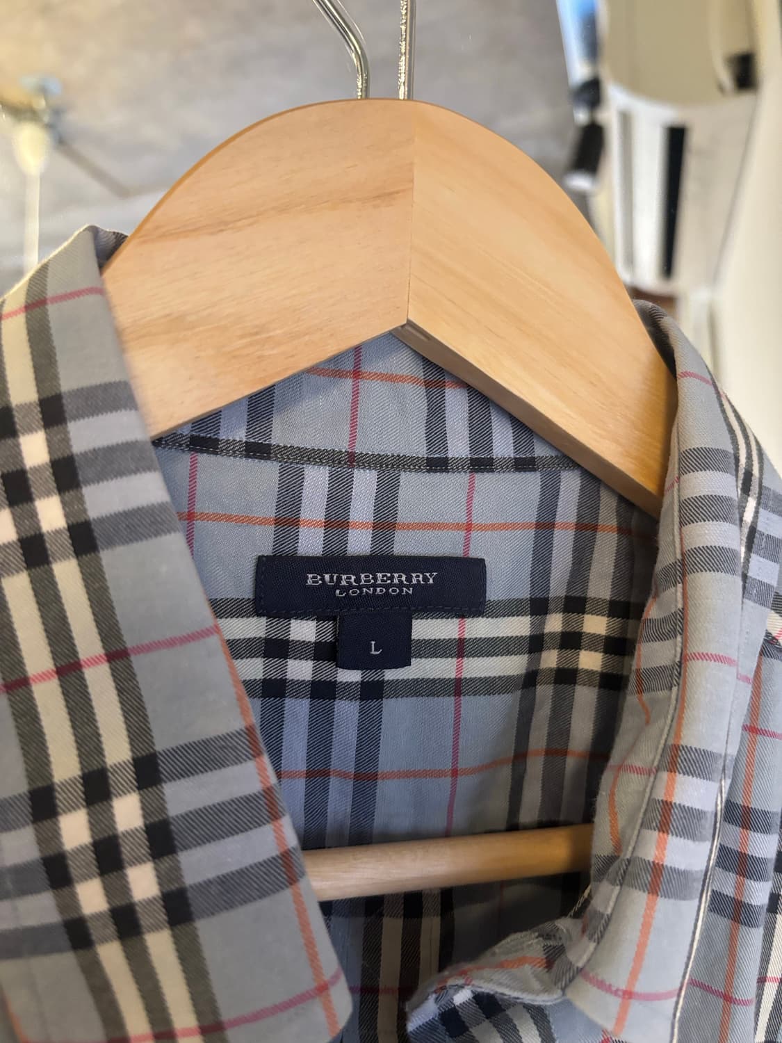 버버리 체크 반팔 셔츠 상품이미지4