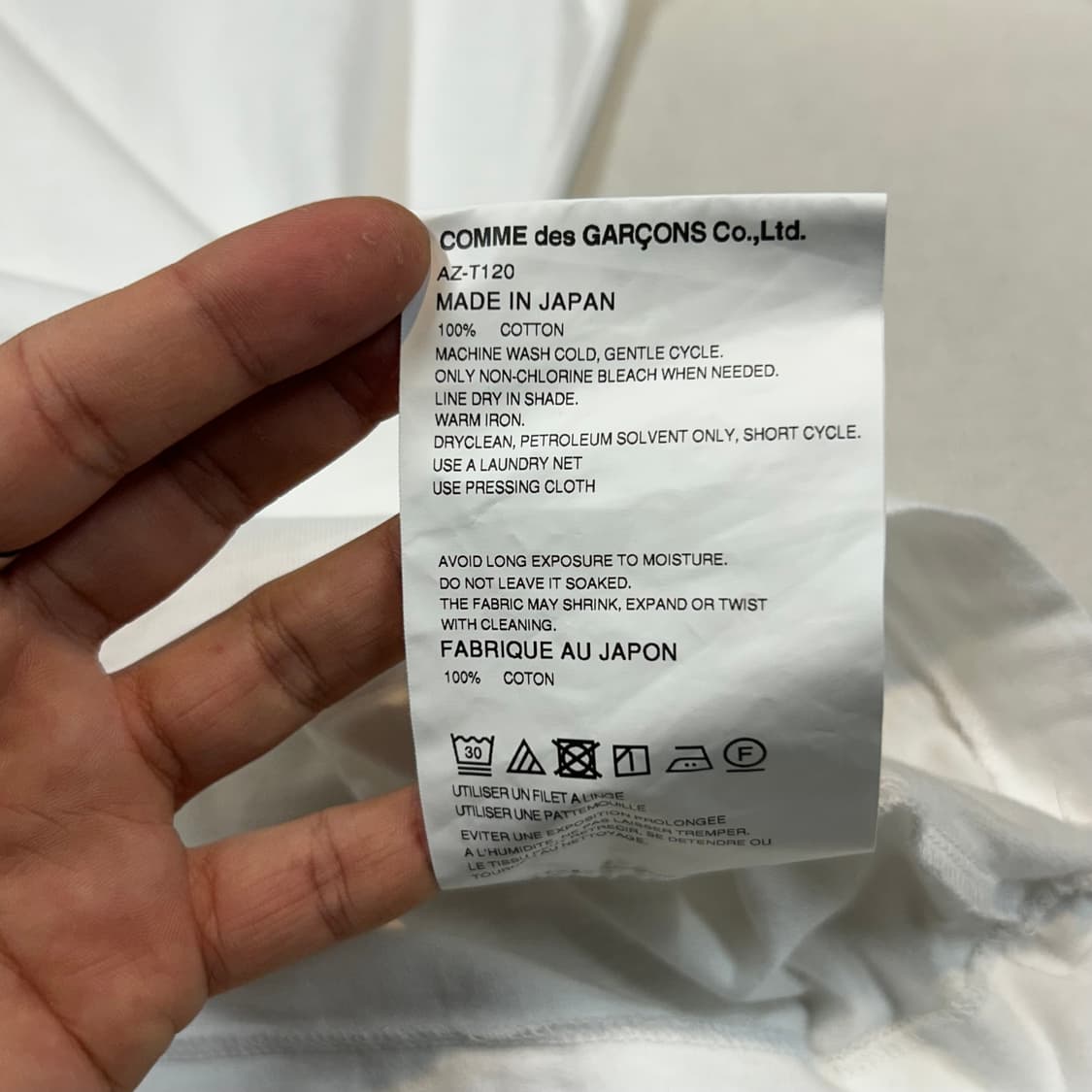 L) 꼼데가르송 플레이 하트 롱슬리브 긴팔 티셔츠 정품 상품이미지9