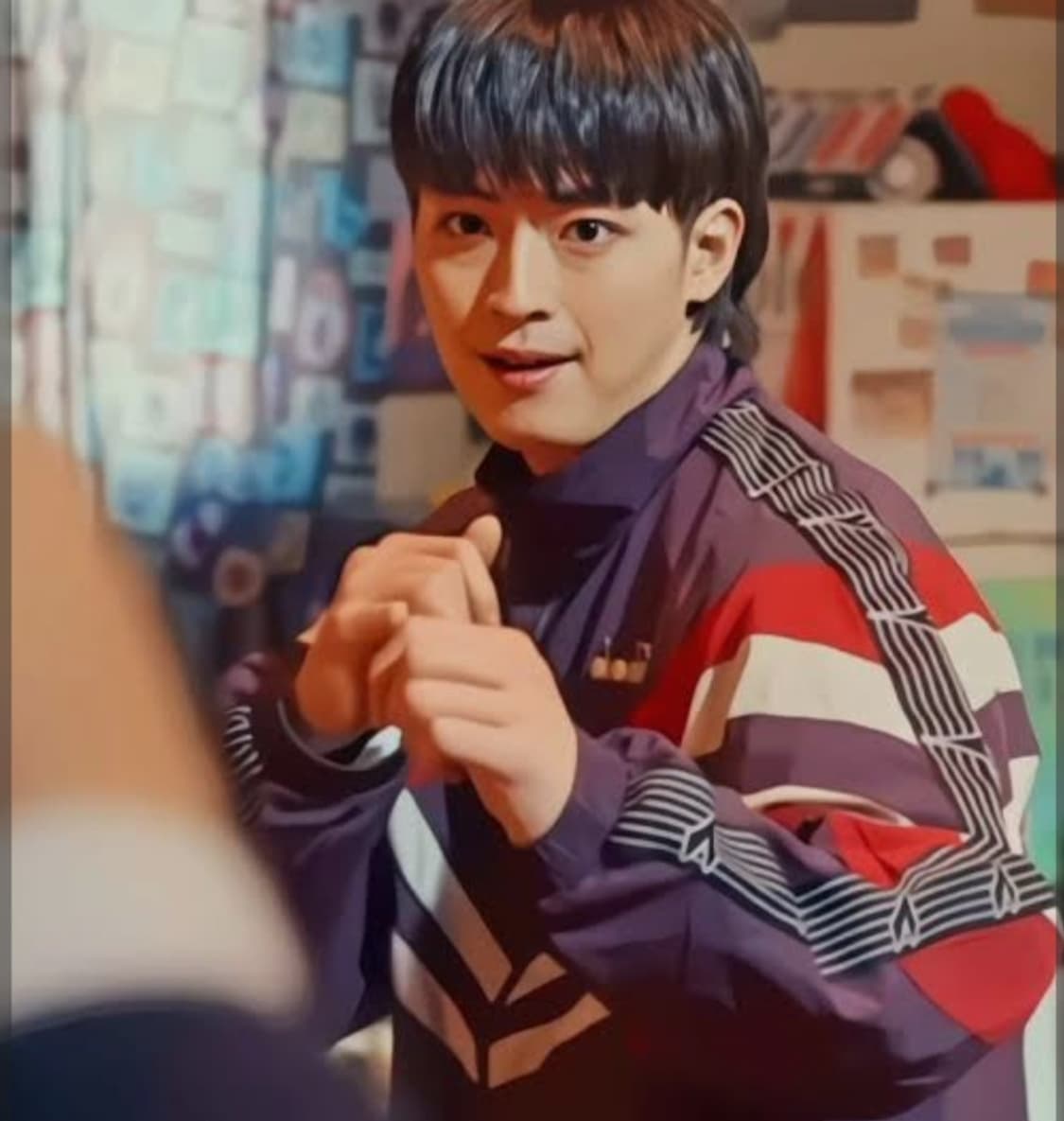 마이틴 신준섭 착용) 디아도라 1994 mvb 트랙수트 자켓 purple 상품이미지2