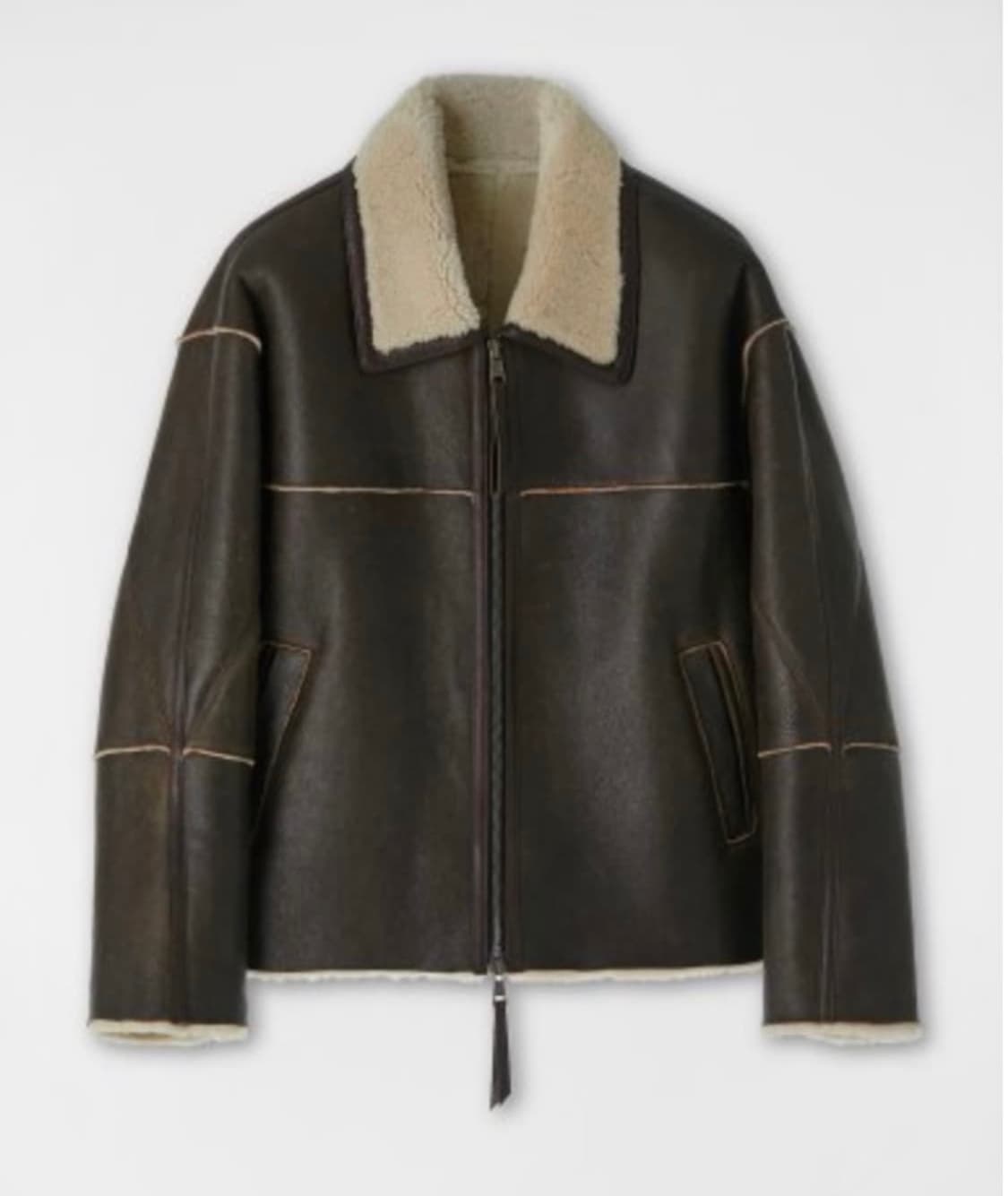 쿠어 램스킨 무스탕 무톤 자켓 m 사이즈 상품이미지1