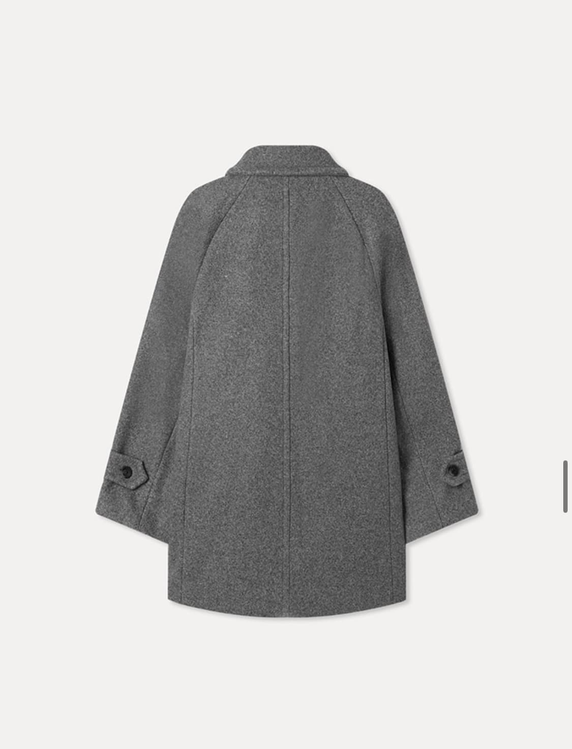 미쏘 울 블랜디드 스탠카라 하프코트 그레이 상품이미지2