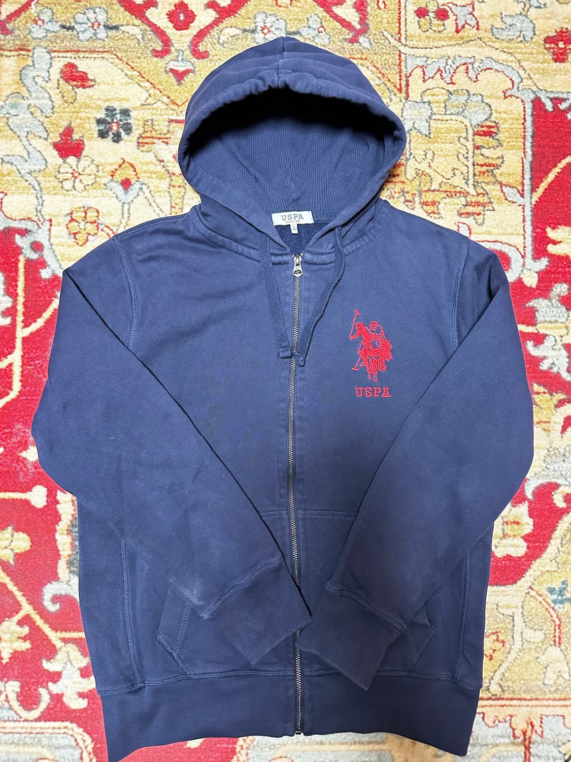 폴로 아쎈 빅포니 네이비 후드집업 L 상품이미지1