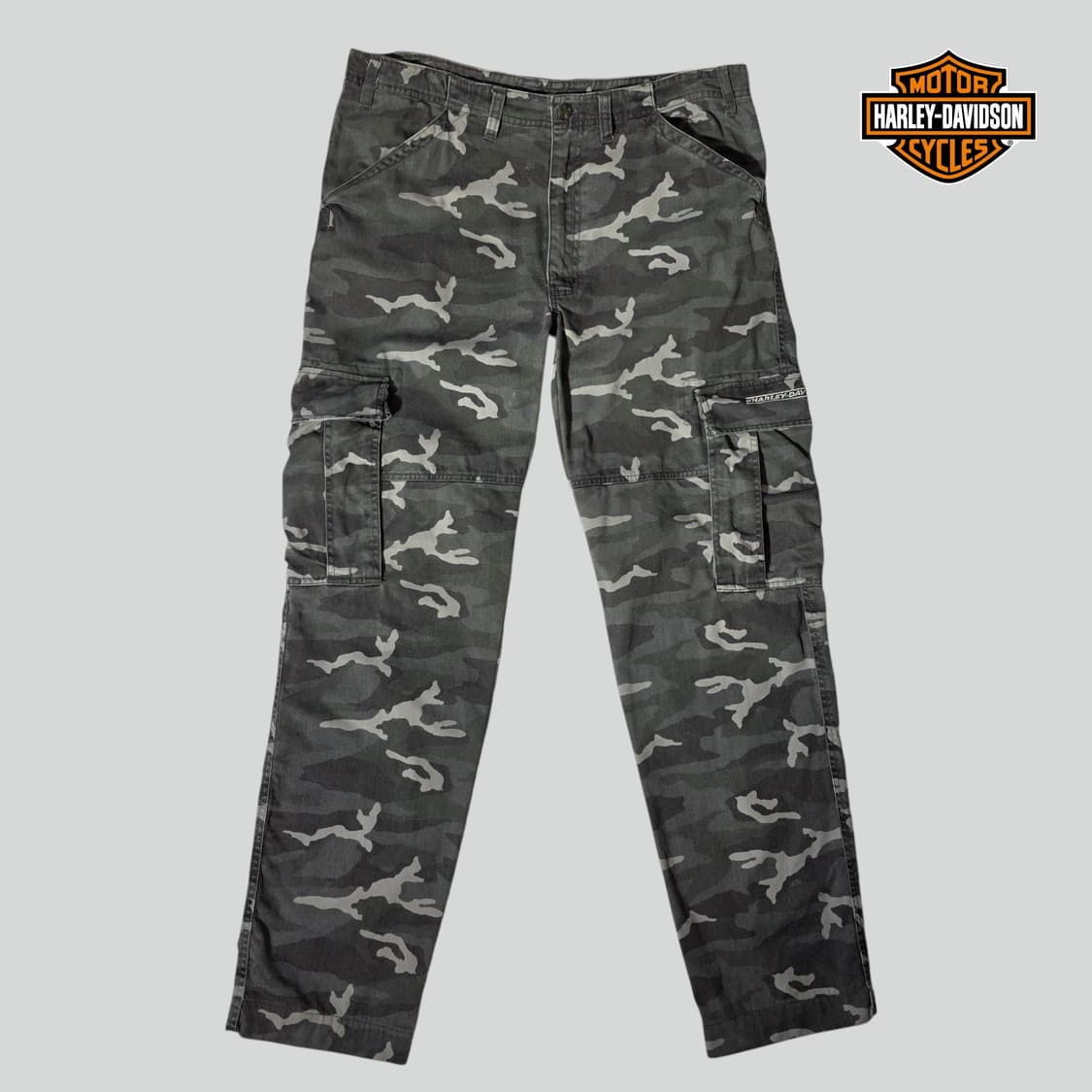 [34]할리데이비슨 카모 카고 팬츠 상품이미지1