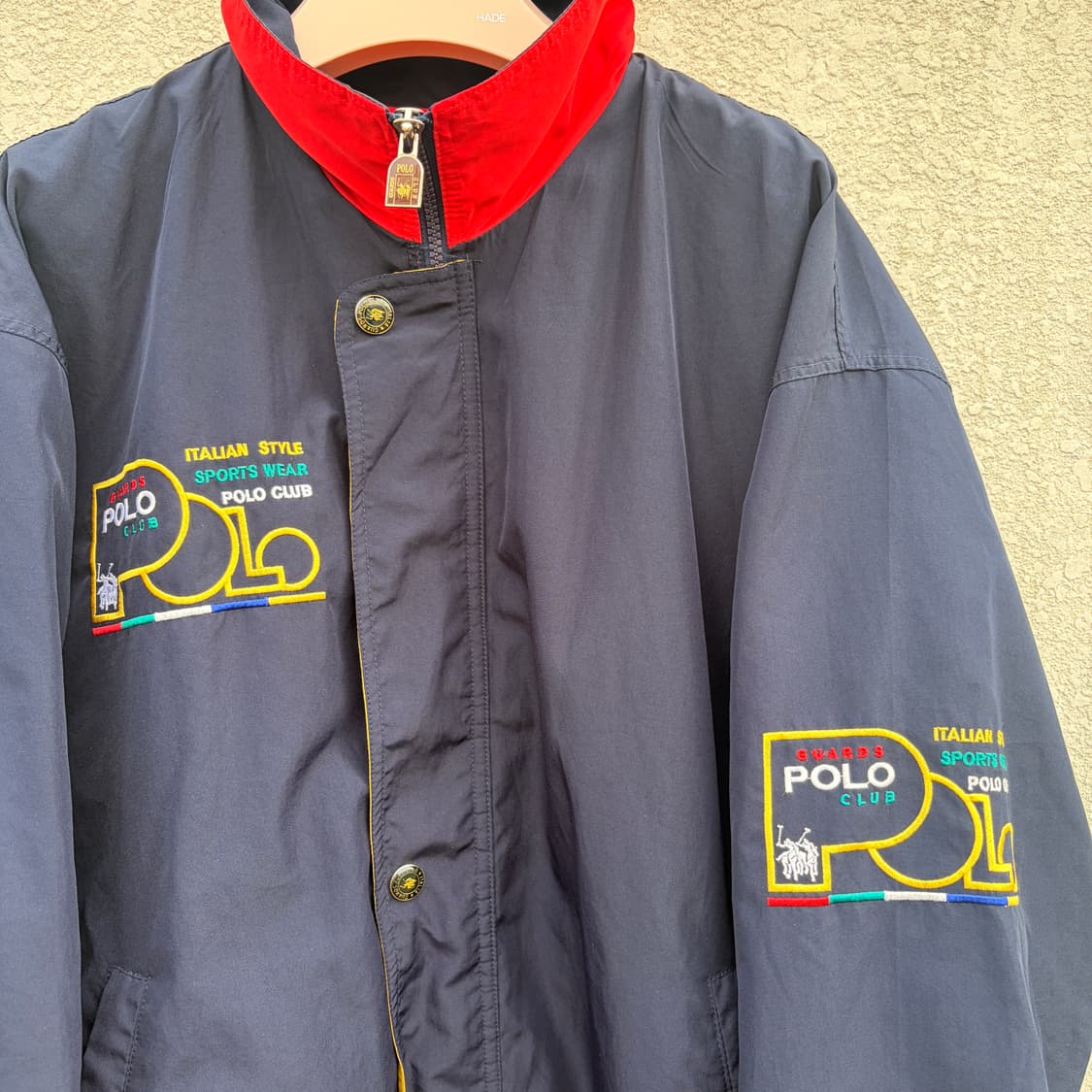 폴로 클럽 올드스쿨 네이비 바람막이 자켓(XL) 상품이미지3