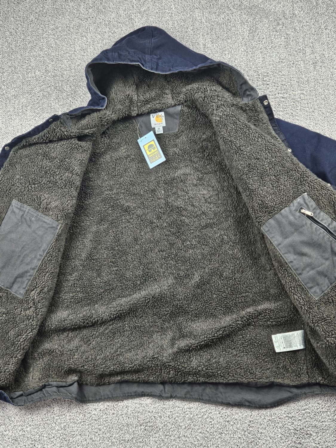 칼하트 J284 쉐르파 라인드 캔버스 워크 자켓 (2XL) / 10490 상품이미지9