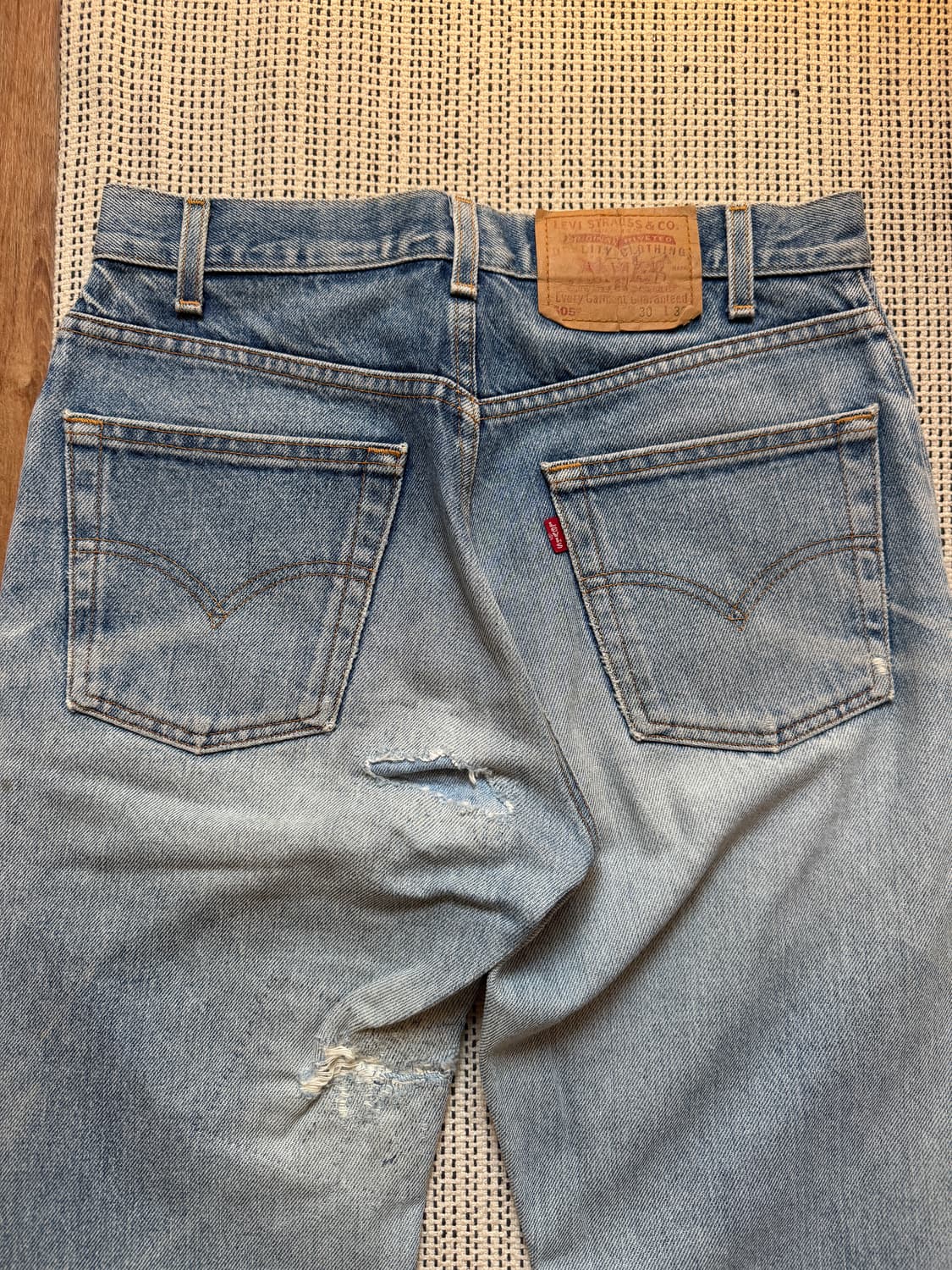 리바이스 505 보로 디스 데님팬츠 상품이미지7