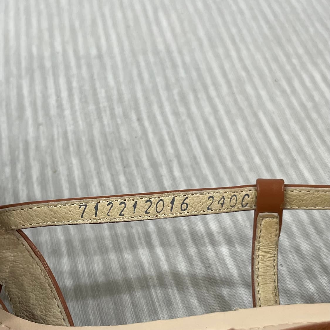 904) 미소페 카멜 위빙 슬링백 샌들 240mm 상품이미지7