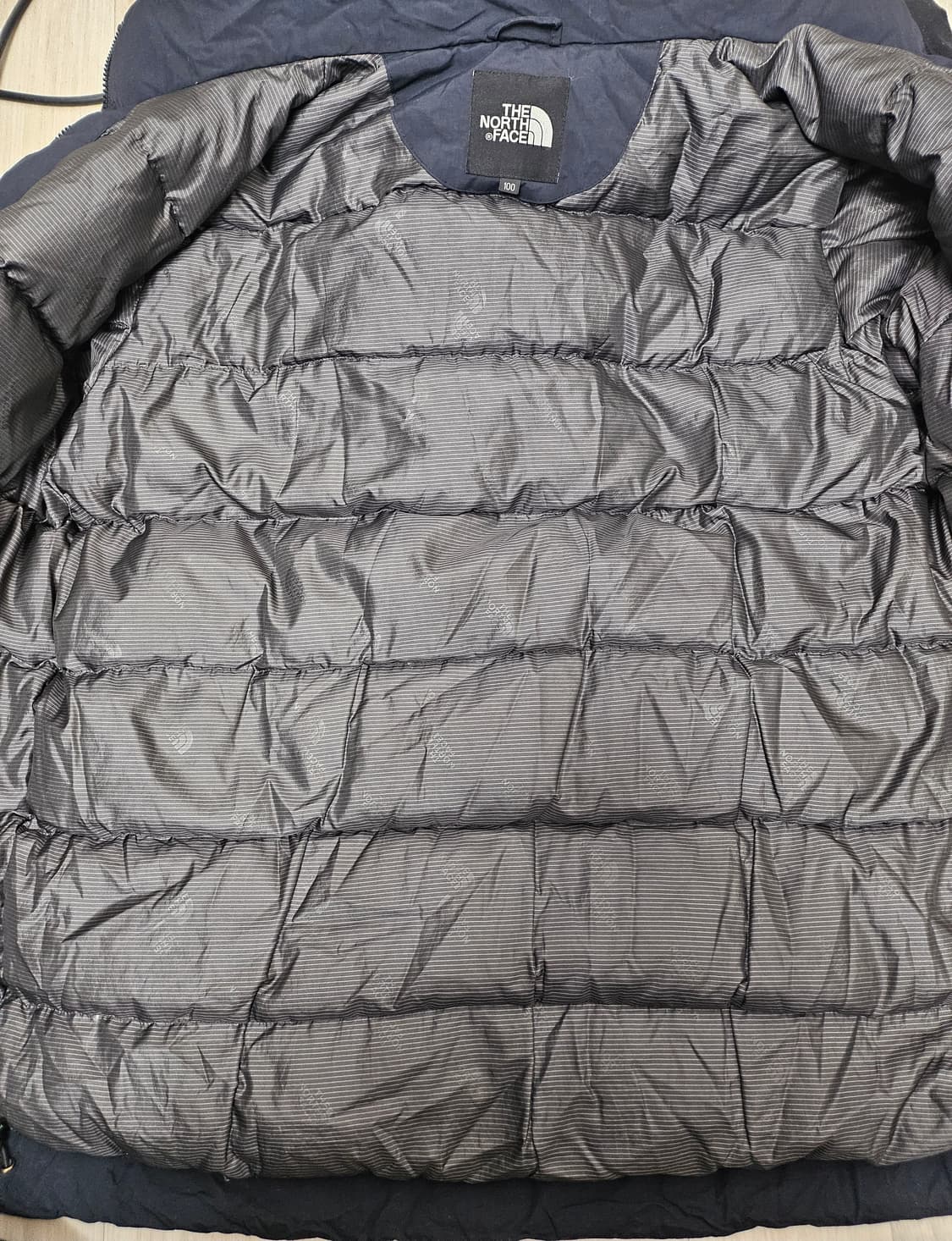 (100~105)L☆우주매물노스페이스700고어텍스[다크네이비]구스다운패딩 상품이미지6