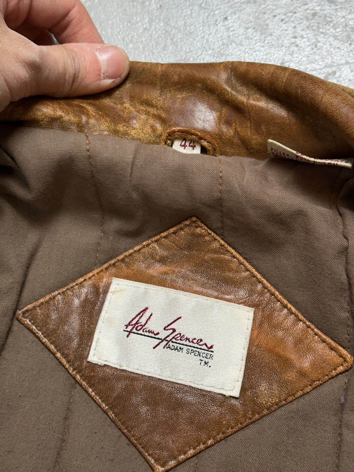 90's 디스 레더 봄버 자켓 빈티지 봄버 가죽 자켓 상품이미지8