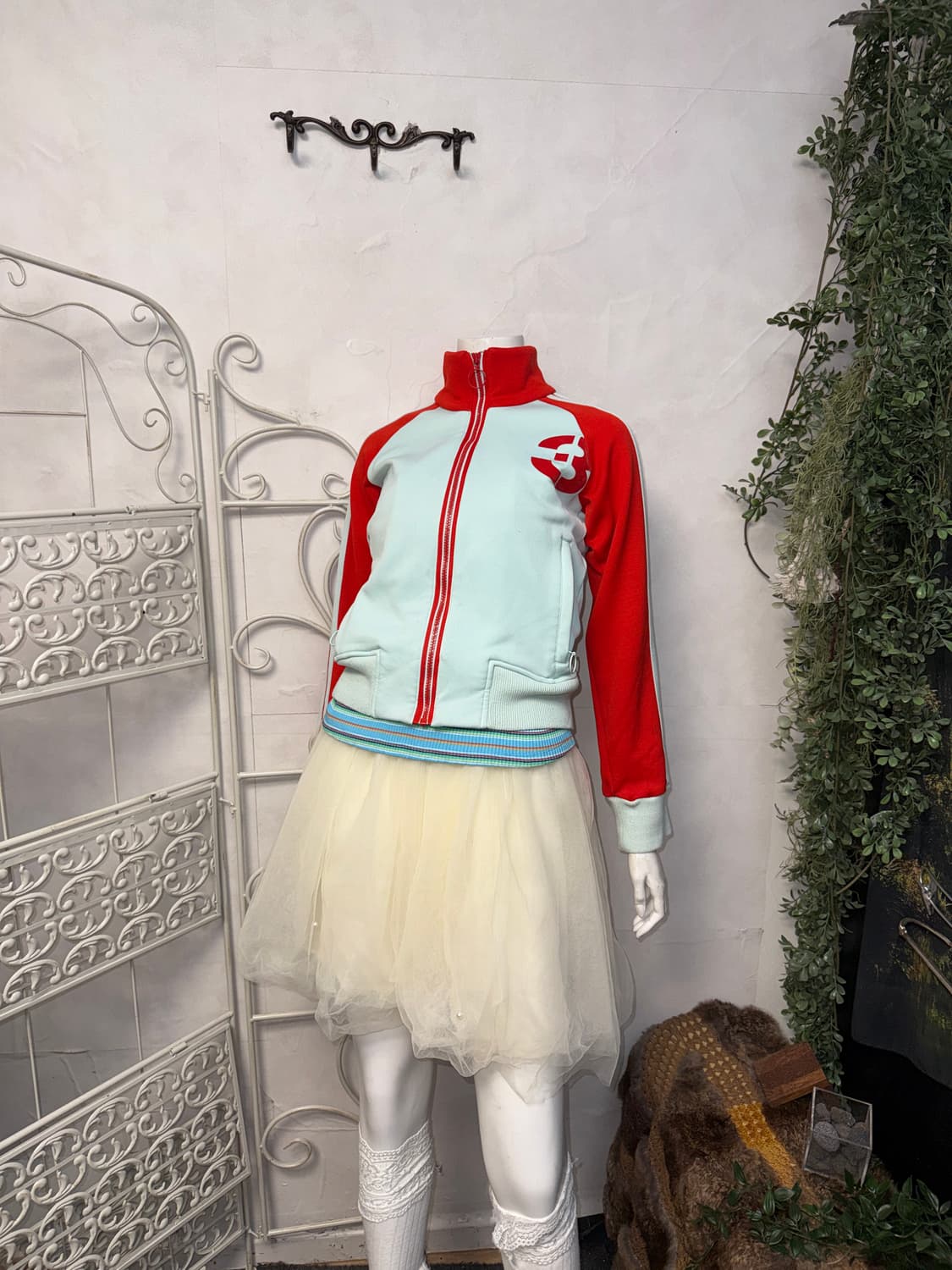 Adidas 80’s mint red track jersey  상품이미지2