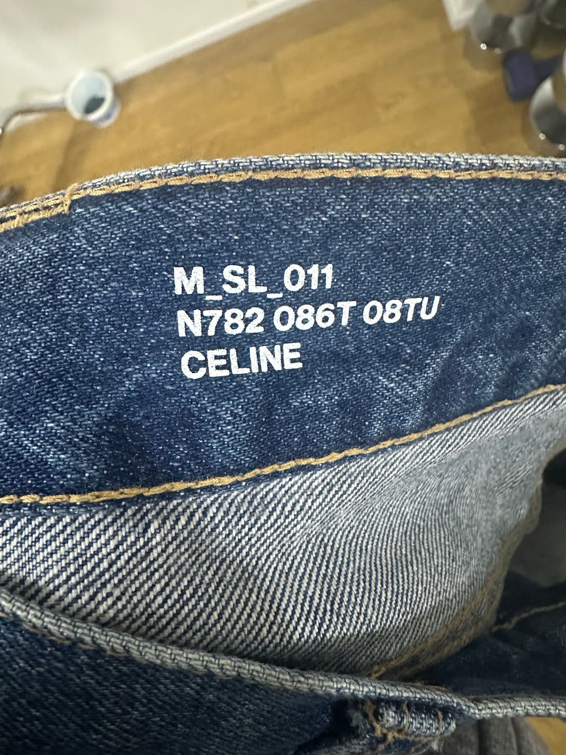 셀린느 Washed Working Skinny Jeans (indigo) 상품이미지5