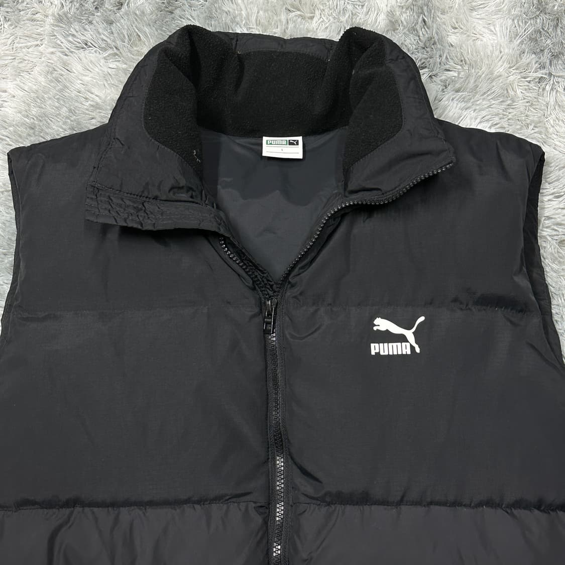 푸마 덕다운 블랙 패딩조끼 L 상품이미지2