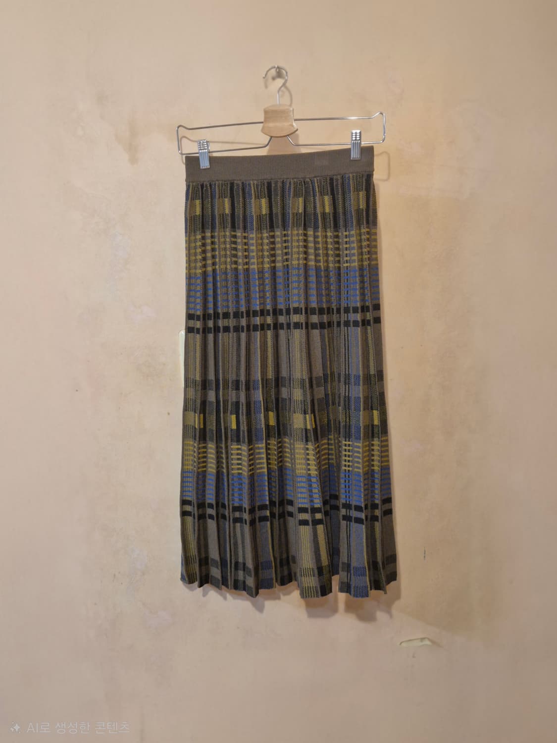 8세컨즈 에잇세컨즈 H라인 니트 플리츠 주름 롱 스커트 상품이미지1