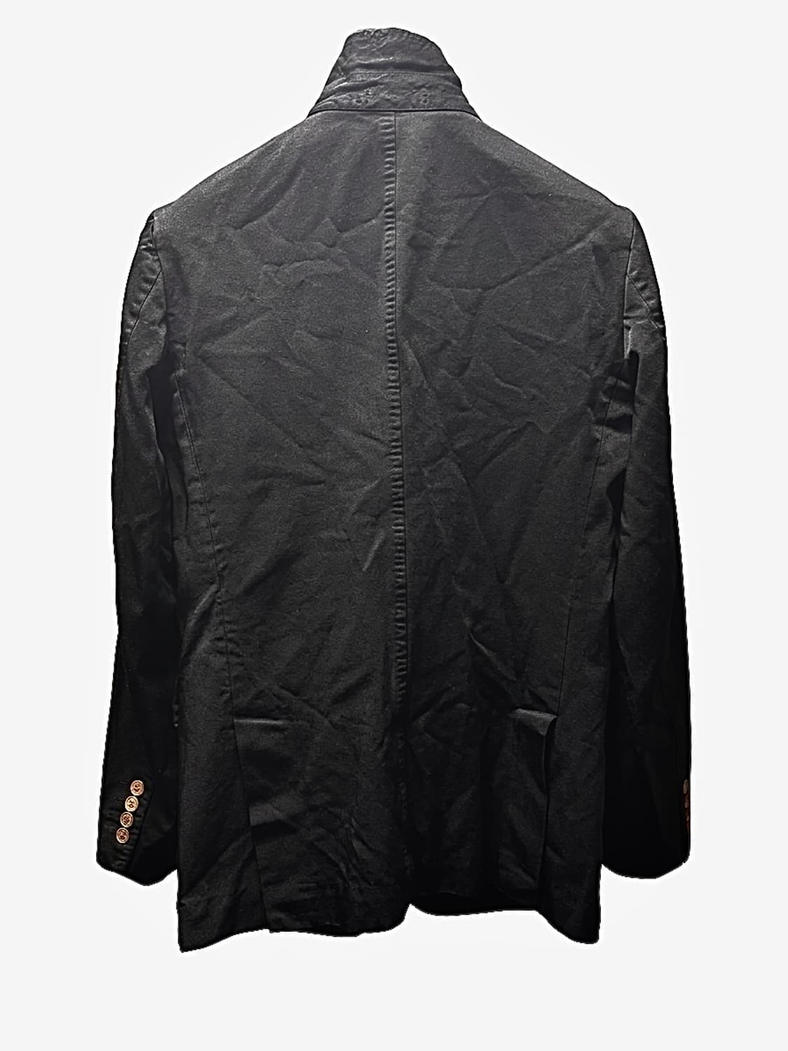 꼼데가르송 옴므 듀스 축융 폴리 자켓 s 블랙 상품이미지2