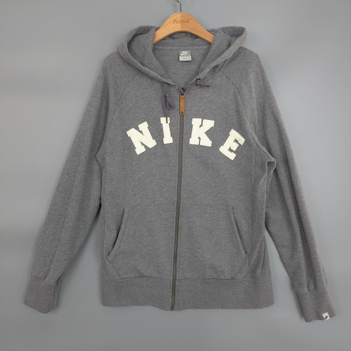 나이키 NIKE 스포츠웨어 로고 후드 집업 그레이 XL 상품이미지1