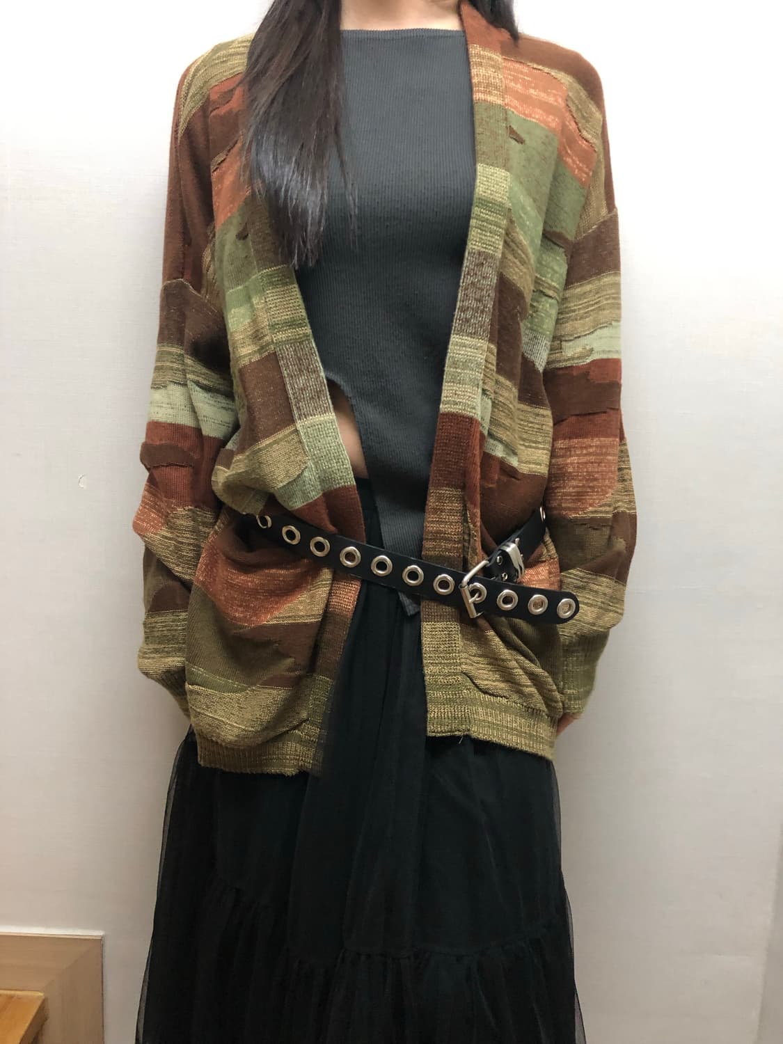 빈티지 히피 롱 가디건 상품이미지3