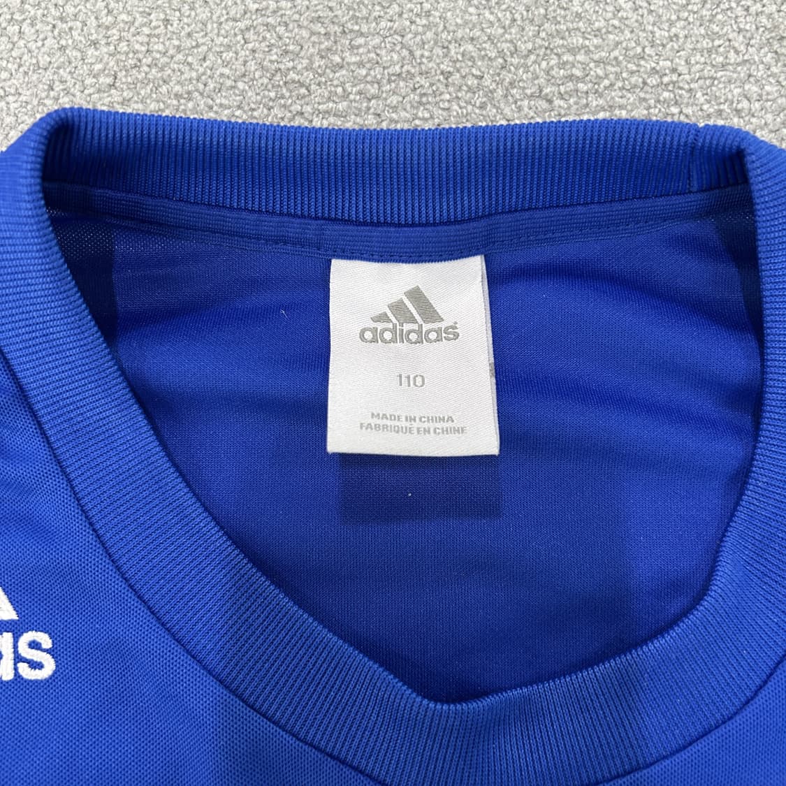 아디다스 블루 긴팔 축구 유니폼 110 상품이미지2