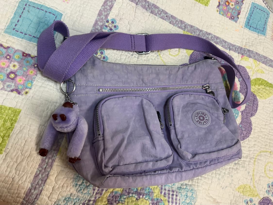 Y2K키플링 숄더백 연보라 상품이미지1