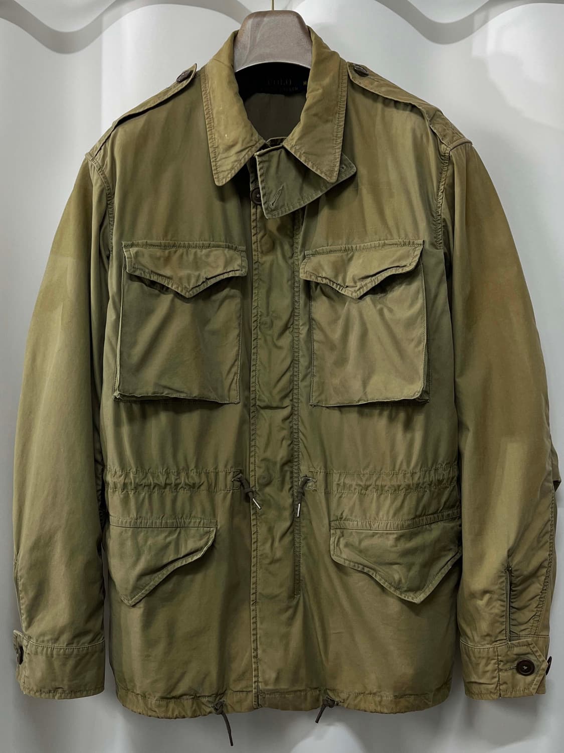 폴로 랄프로렌 5함대 괌탈환 M43 밀리터리 썬페이딩 필드 자켓 M 상품이미지2