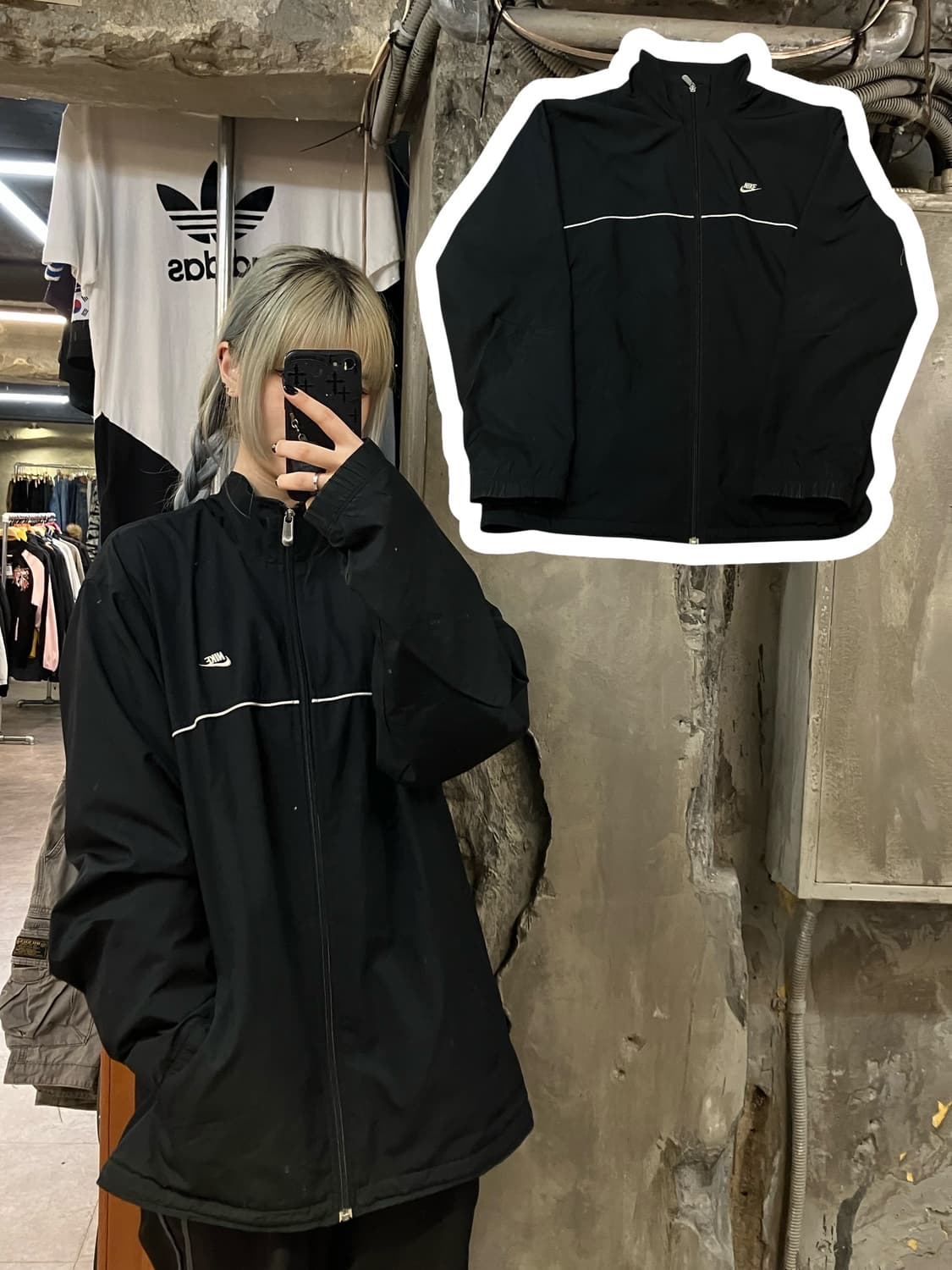 나이키 바람막이 블랙 L #csz901 상품이미지1