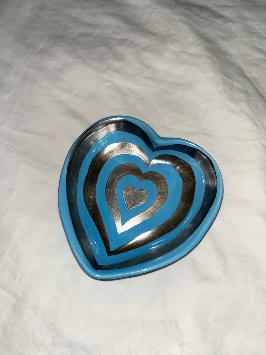 나이트프루티 하트접시 블루 실버 상품이미지4