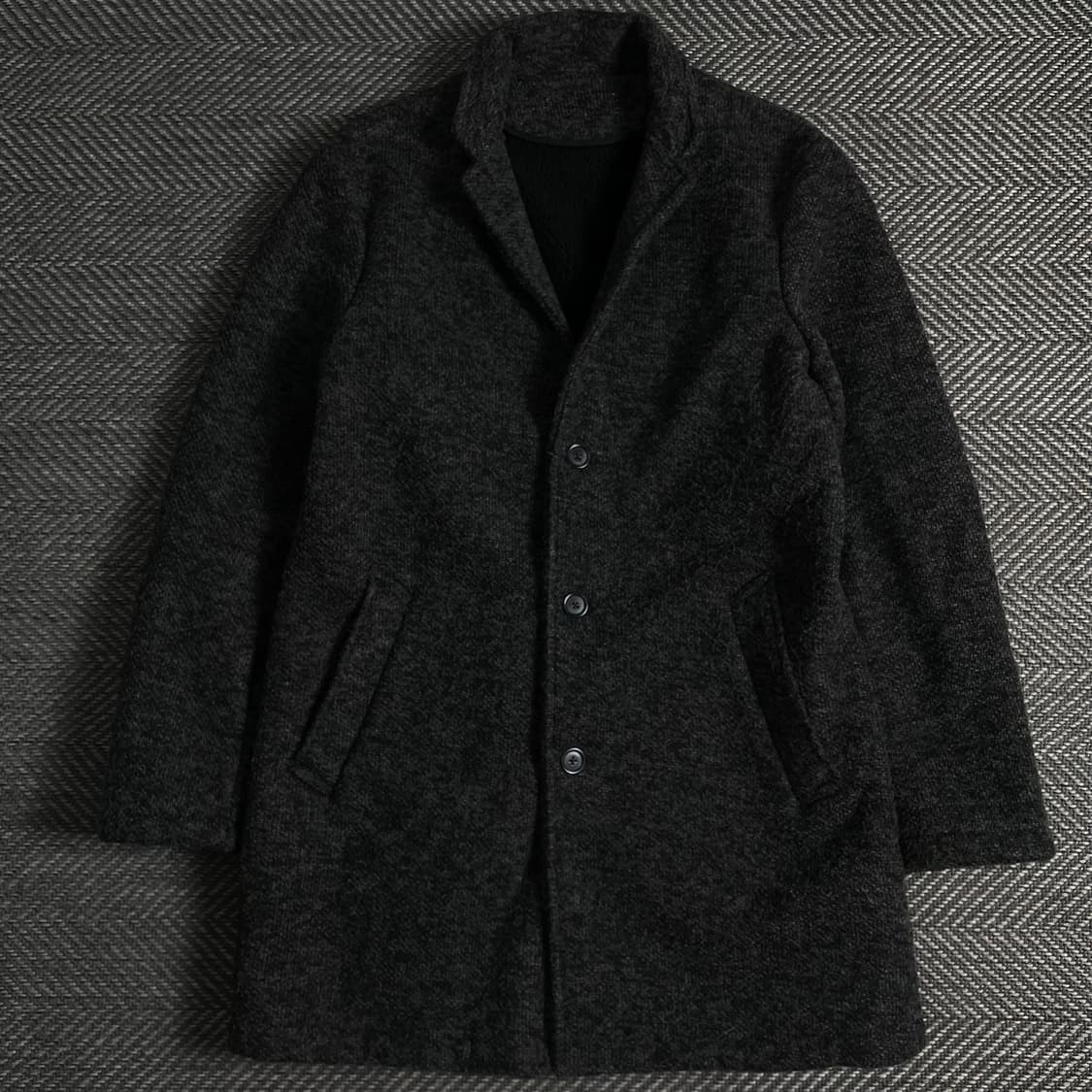 빈티지 트위드 오버핏 싱글 발마칸 코트y 3683 상품이미지2