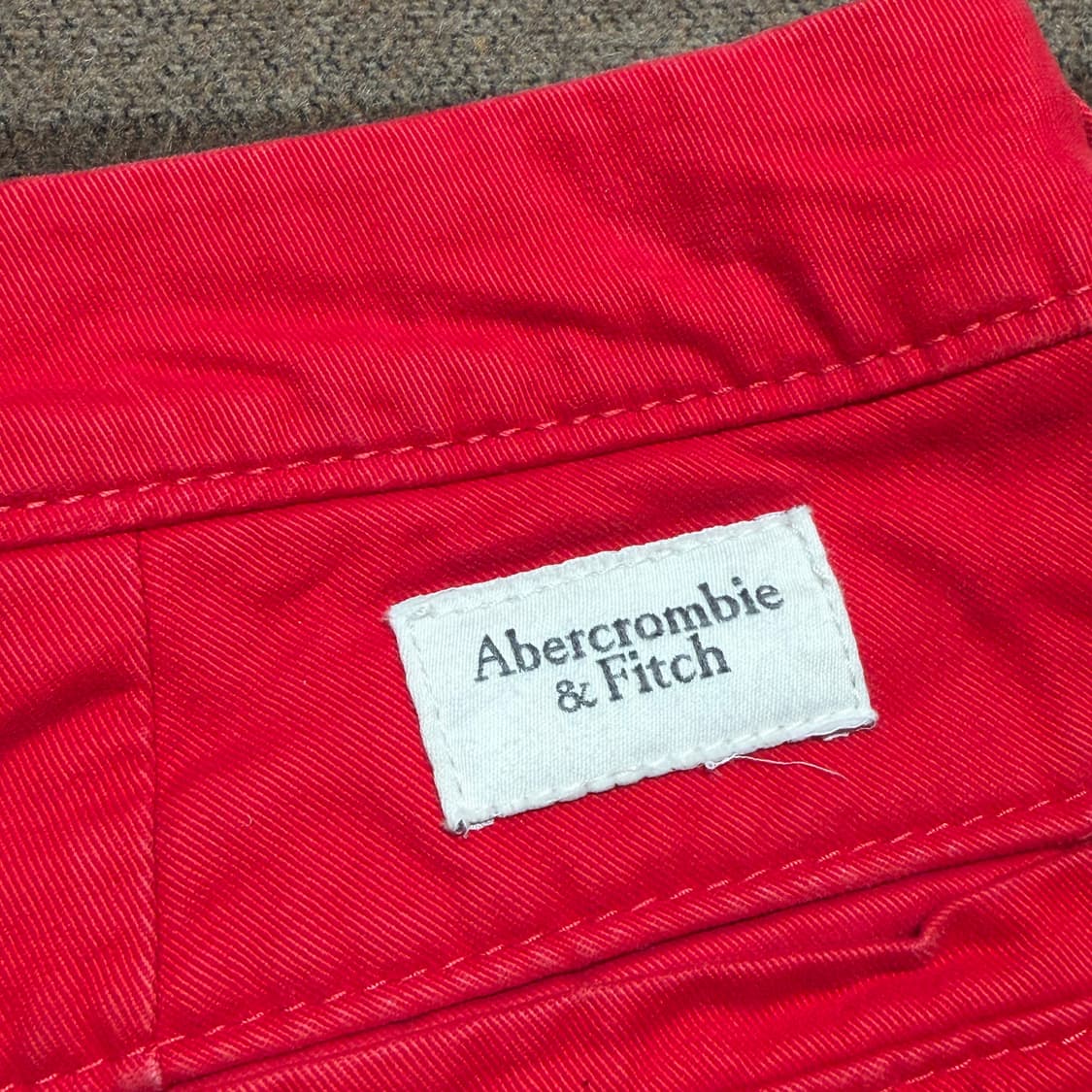 아베크롬비 헤비 코튼 치노 쇼츠 반바지 32 레드 상품이미지6