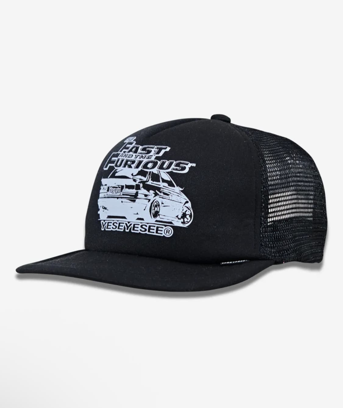 예스아이씨 Y.E.S x Fast & Furious 트러커 캡 모자 블랙 상품이미지1