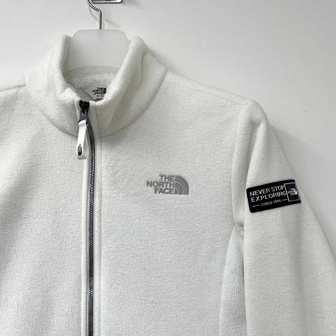 노스페이스 화이트라벨 밍크안감 화이트 후리스 자켓 상품이미지4