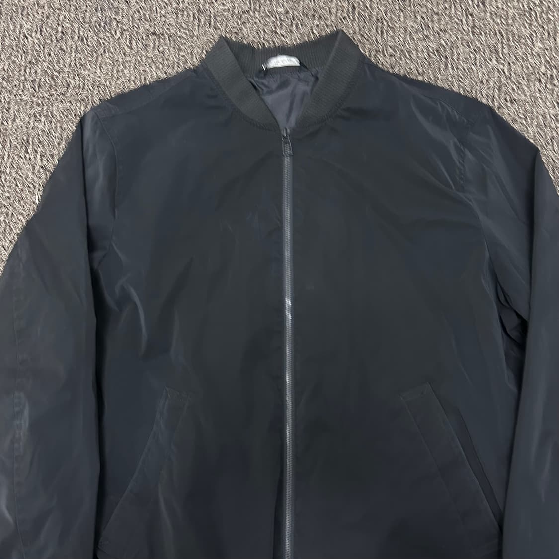 ZARA 자라 봄버 항공 점퍼 자켓 블랙 XL 상품이미지2