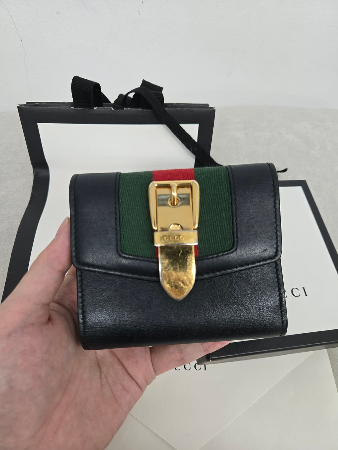 [보증서 정품]구찌 실비 삼단지갑 상품이미지2