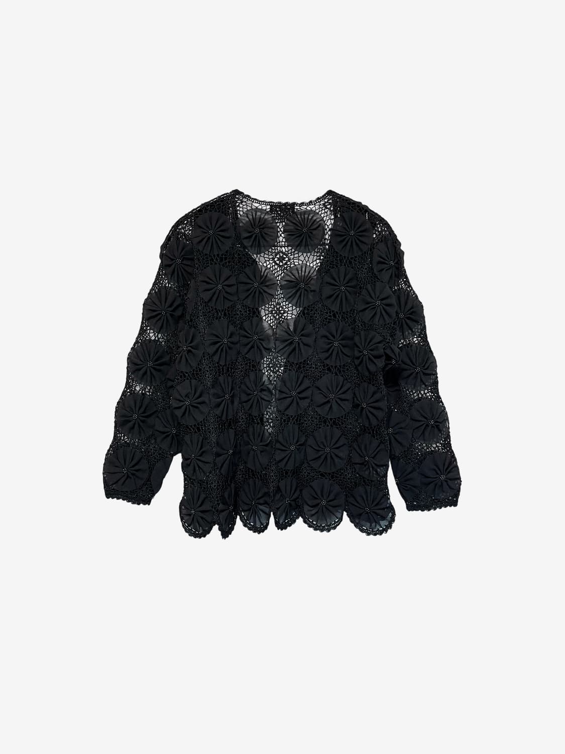 Flower Cardigan – Black 상품이미지7