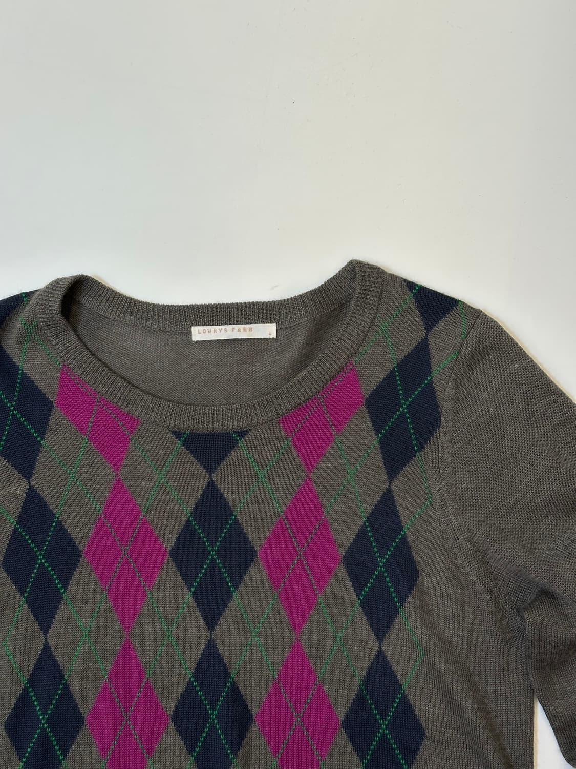 아가일 패턴 니트 상품이미지8